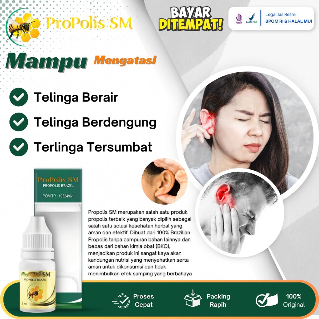 Obat Tetes Telinga - Obat Telinga Berair Dan Bau - Obat Telinga Berdengung - Obat Telinga Tersumbat 