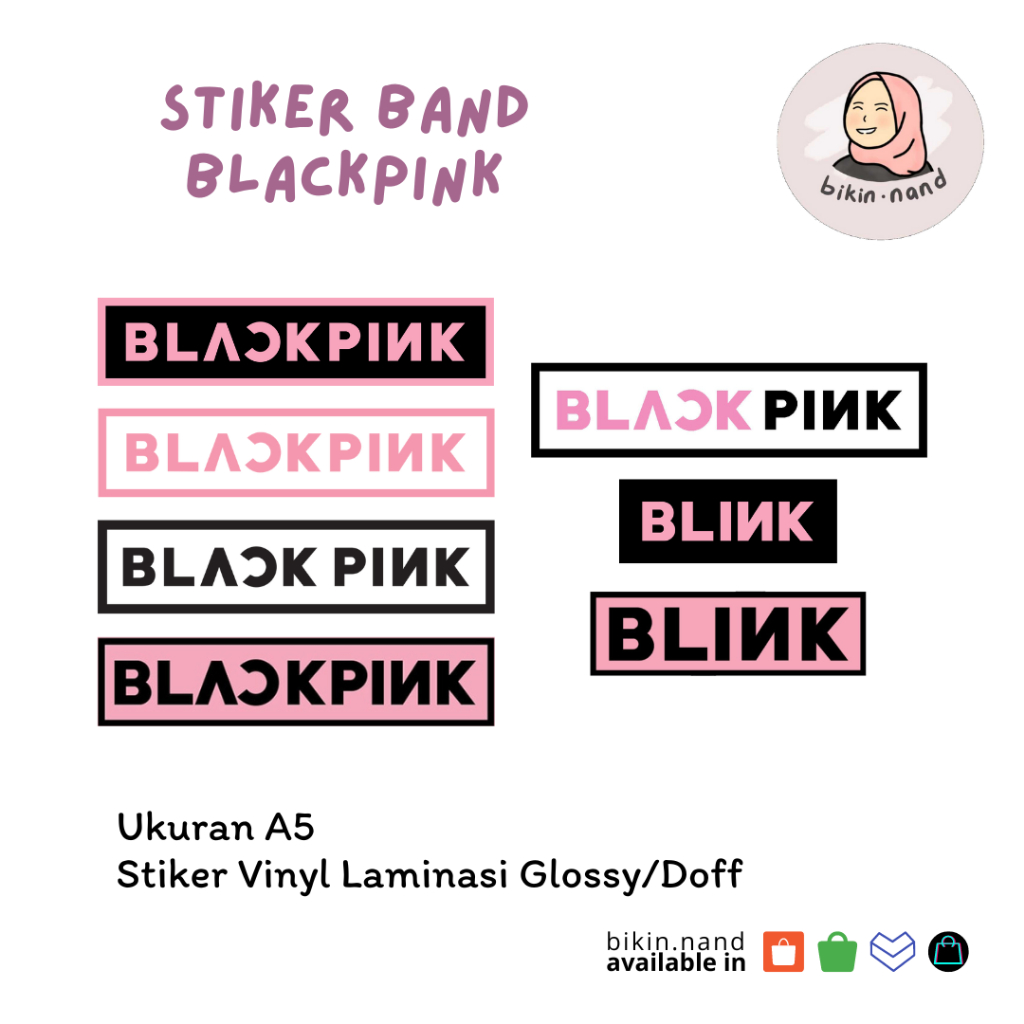 

STICKER PACK BAND Blackpink (HIGH QUALITY) MURAH 7 pcs