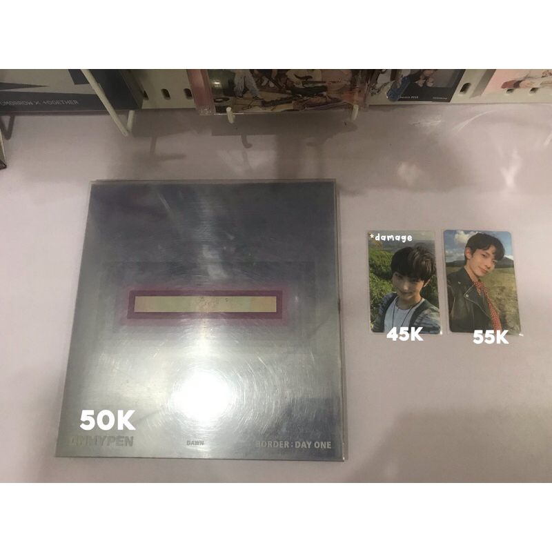 photocard & album unsealed enhypen border day one 1 jungwon heeseung