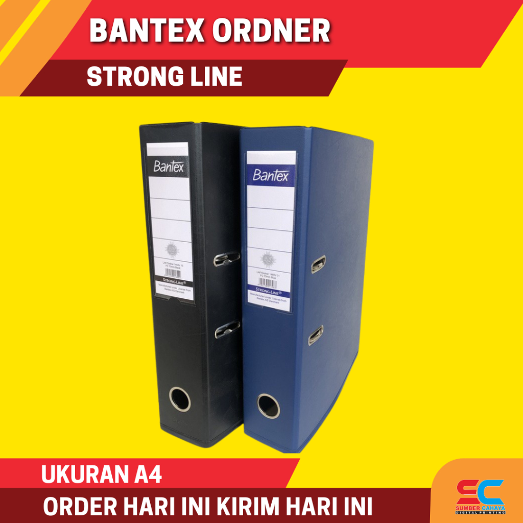 

BANTEX ORDNER STRONG LINE UKURAN A4 / ARSIP KANTOR PERUSAHAAN DOKUMEN PENTING