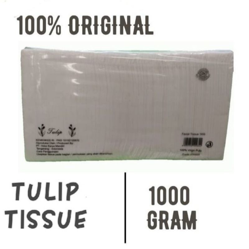 tisu tulip facial 1000 gram / tisue tulip 1 kg 2 ply Grosir