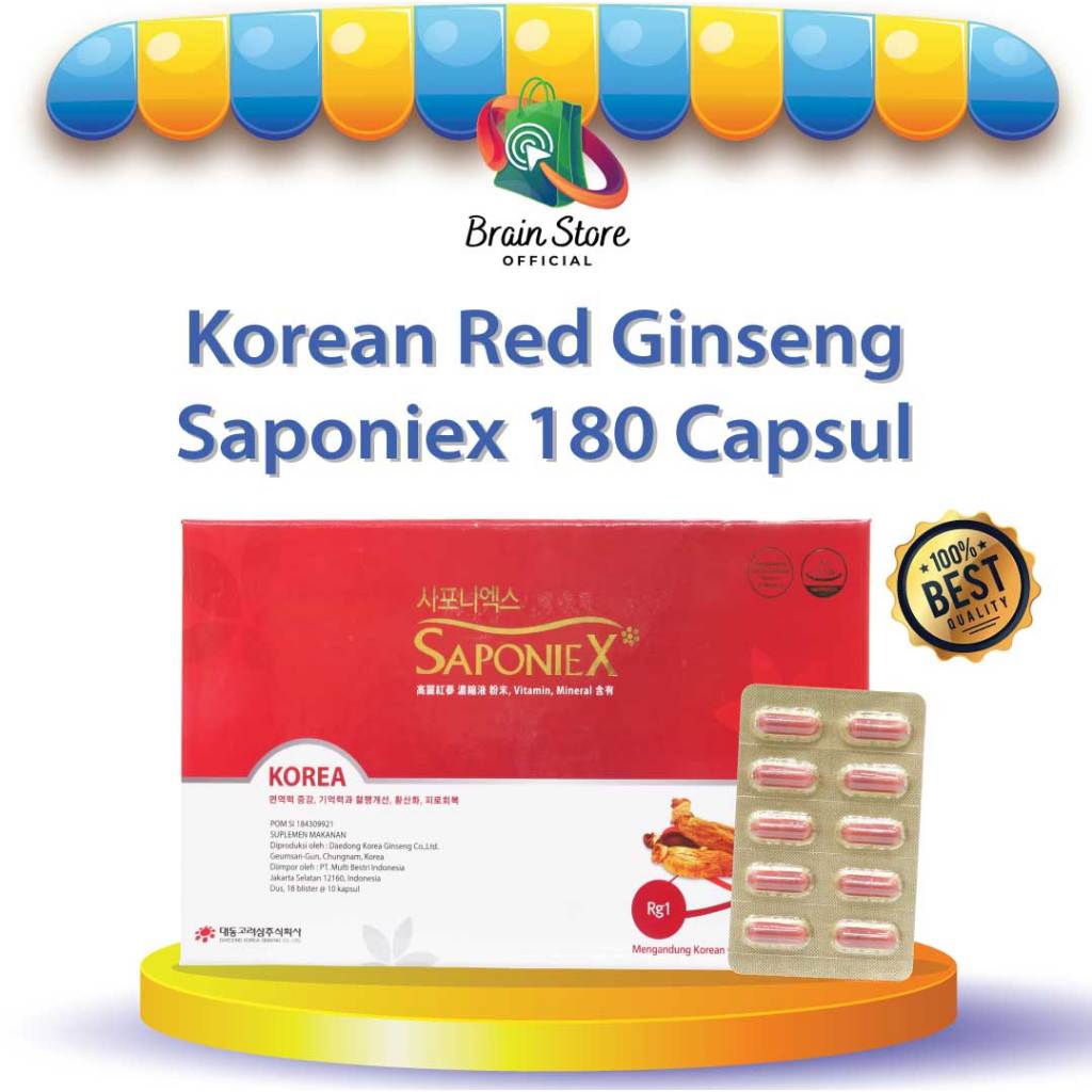 

Korean Red Ginseng (SAPONIEX) 180 capsul