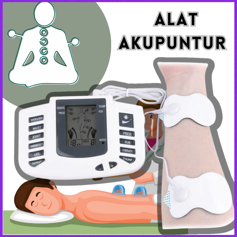 Satu set Alat Akupuntur pijat Elektrik / alat akupuntur elektrik terapi full set listrik kaki tangan