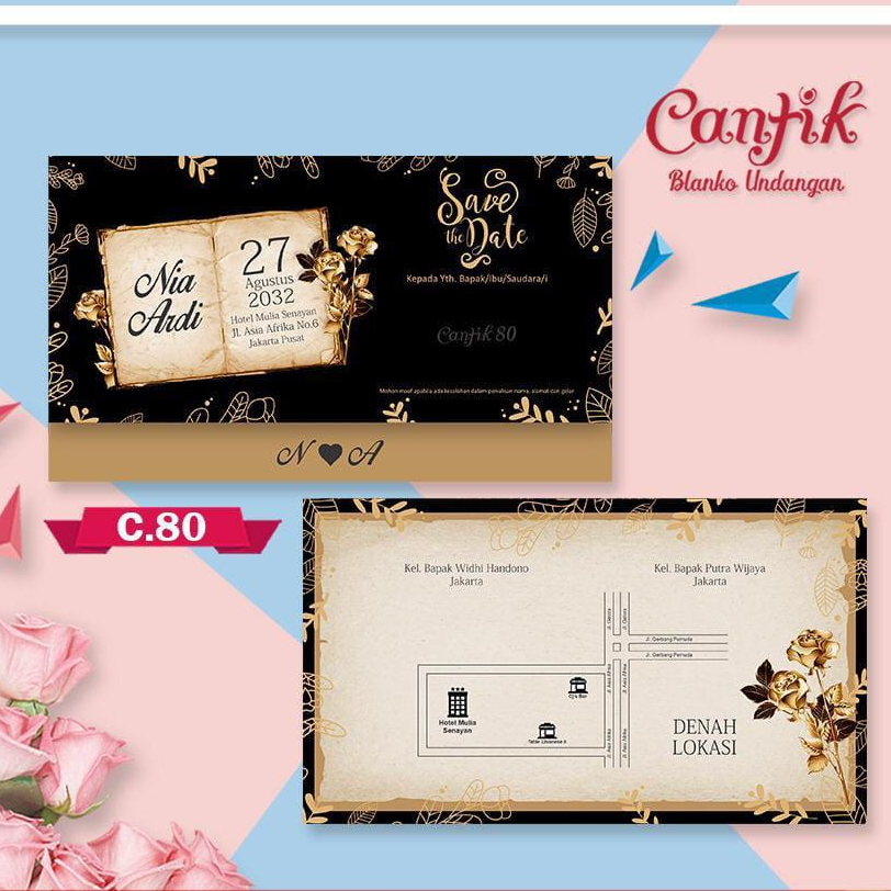 BLANGKO UNDANGAN CANTIK 80 | SABINA UNDANGAN