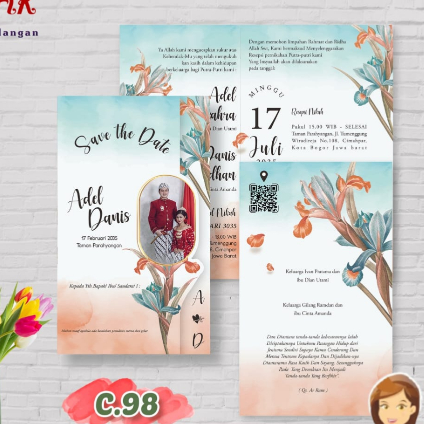 BLANGKO UNDANGAN CANTIK 98 | SABINA UNDANGAN