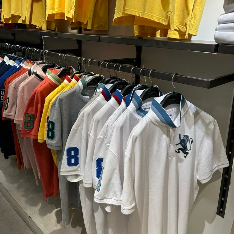 [ORIGINAL]Polo Shirt GIORDANO 3D LION (HOLOGRAM) Original - White,Black,Adobe Rose,Blue,Navy,Green