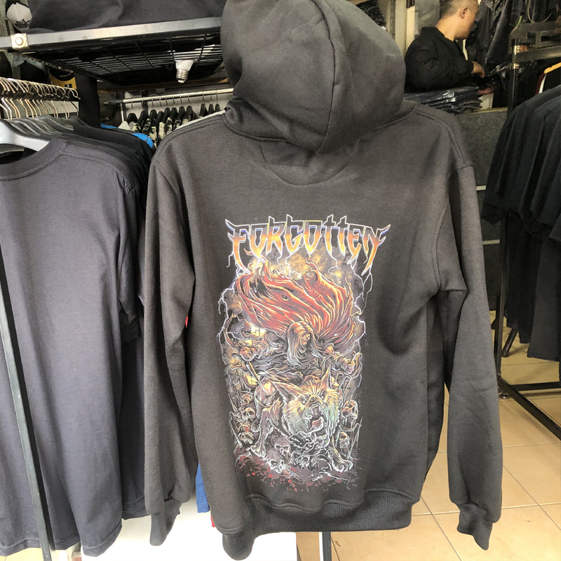 Jaket Hoodie Forgotten Band Hoodie Unisex Casual Fashionable Trendy Jumper & Zipper Hoodie Bahan Kat