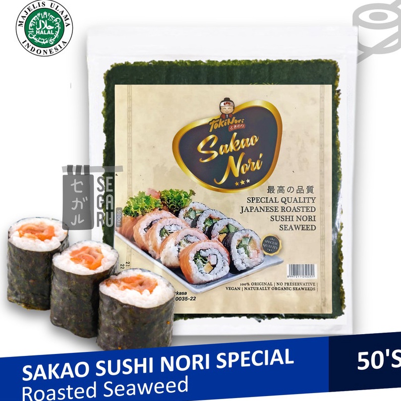 

Penawaran khusus Sakao Gold Sushi Nori 5 Lembar