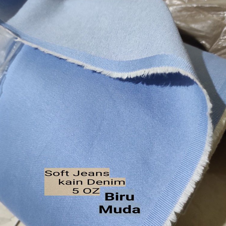 Harga Khusus Kain Soft Jeans Denim 5 oz Bahan Celana Meteran