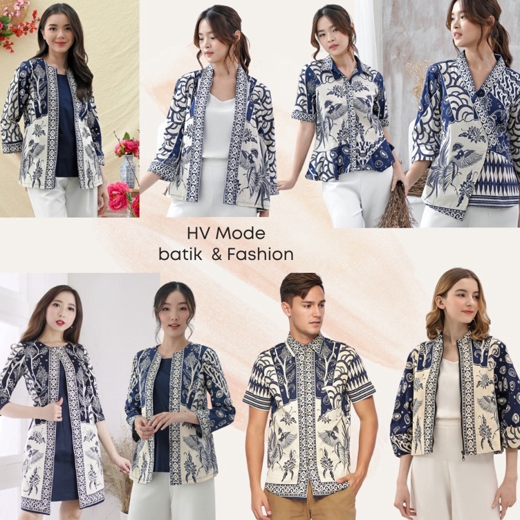 Pro Hemat DRES BATIK HT NAVY  KEMEJA PRIA  OUTER BATIK  BLOUSE BATIK  252 HT  242HT  241HT  28HT  11