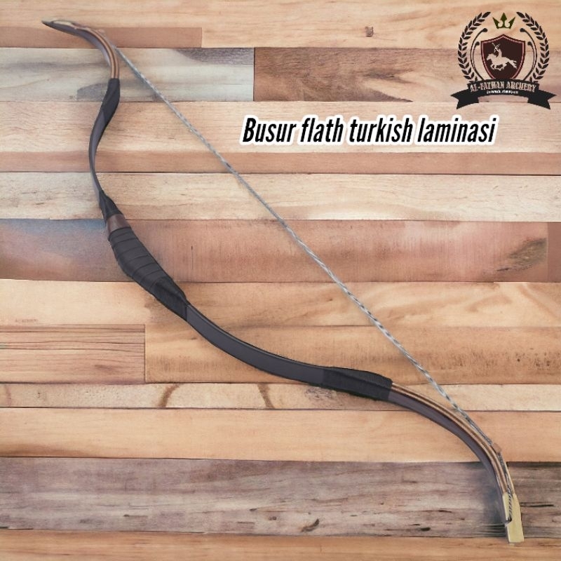 AL-FATHAN BFL - Busur horsebow flath siyah laminasi