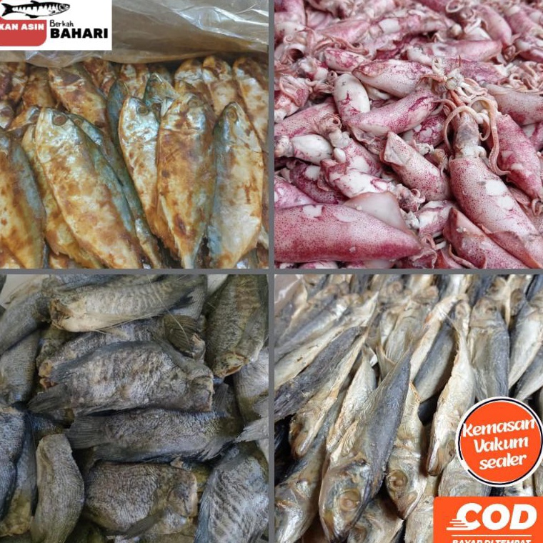

Banyak dicari ikan asin serba 1ribu murah enak terjangkau fresh COD