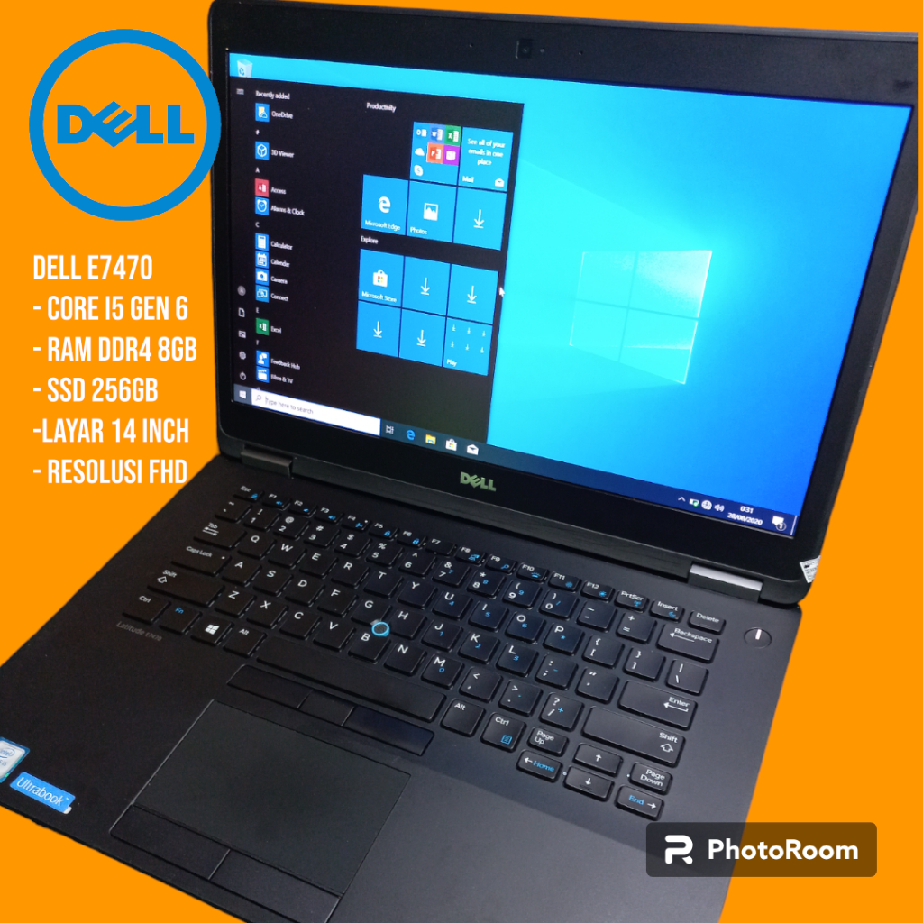 Dell E7470 Core i5 Gen 6 8gb ssd 256gb
