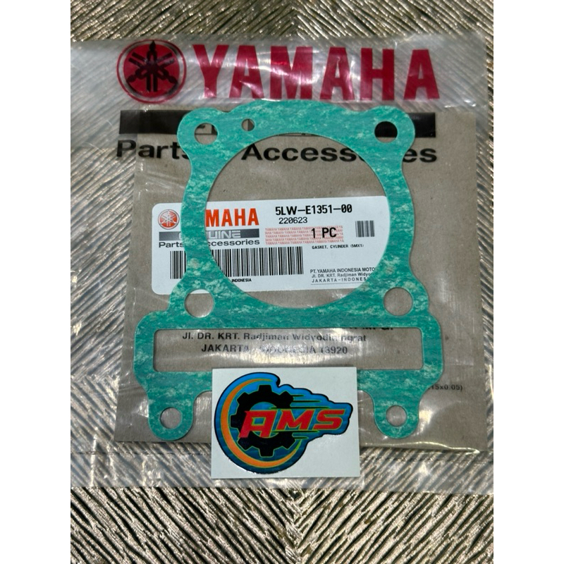 PAKING BLOK BORING YAMAHA ORIGINAL 5LW MIO NOUVO SOUL