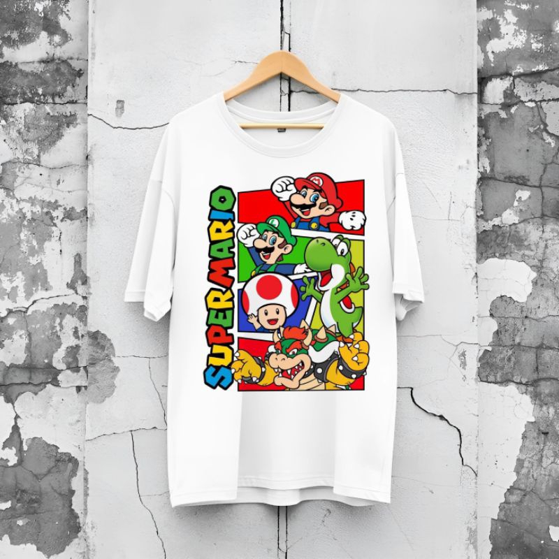 BAJU KAOS VINTAGE SUPER MARIO