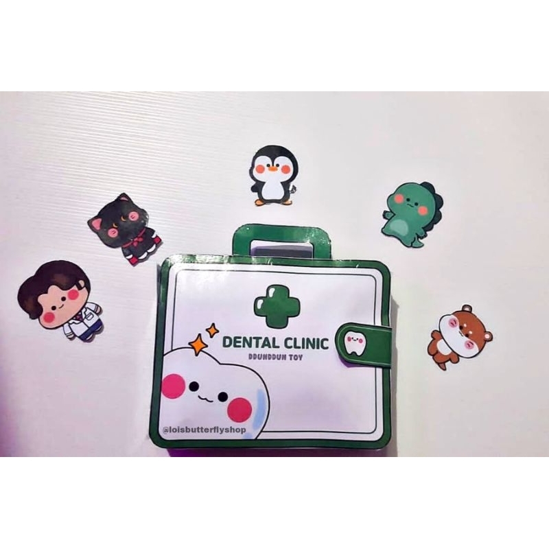 menjadi dokter gigi/squishy book /quite book /permainan karakter /paper book toy/diy book