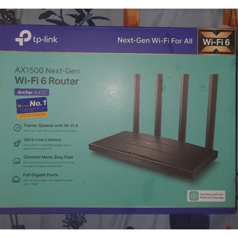 TP Link Archer AX12 AX1500 Next Gen Wifi 6 Router