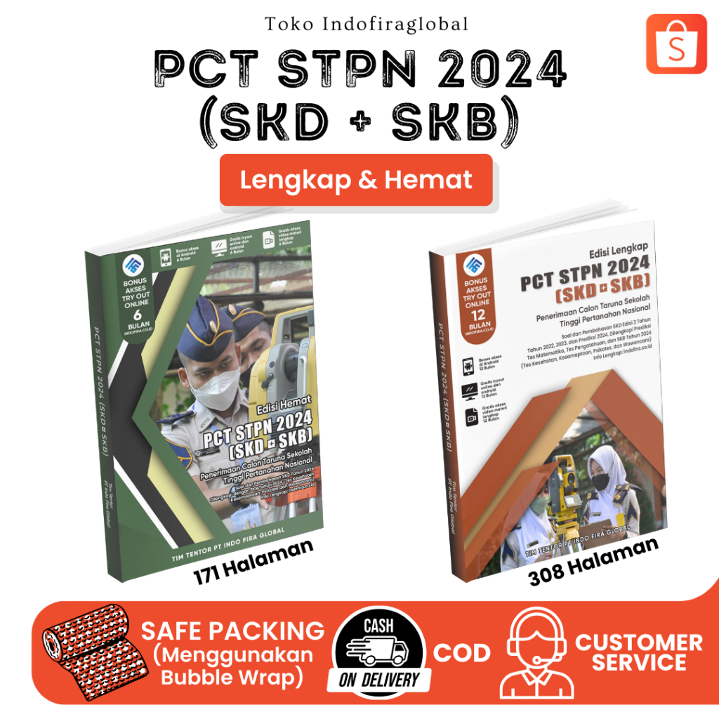 TERBARU Buku PCT STPN 2024 [SKD + SKB] (Edisi Lengkap & Edisi Hemat + Free Akses Online) Sesuai Deng