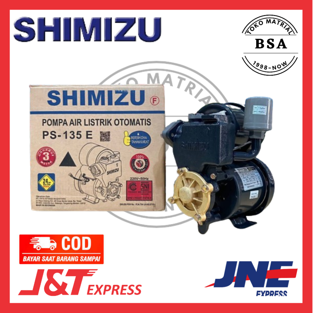 POMPA AIR SHIMIZU PS 135E OTOMATIS TABUNG