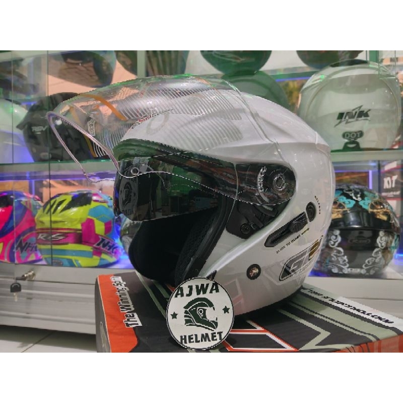 HELM G2 OPTIMAX SOLID ORIGINAL DOUBLE VISOR HELM G2 HELM HALF FACE