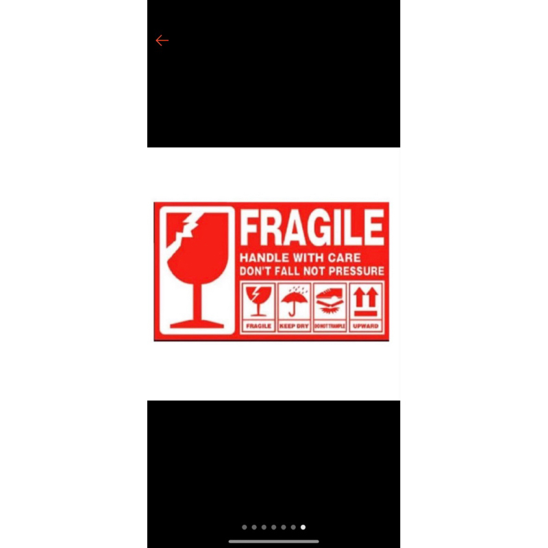 

tambahan stiker fragile