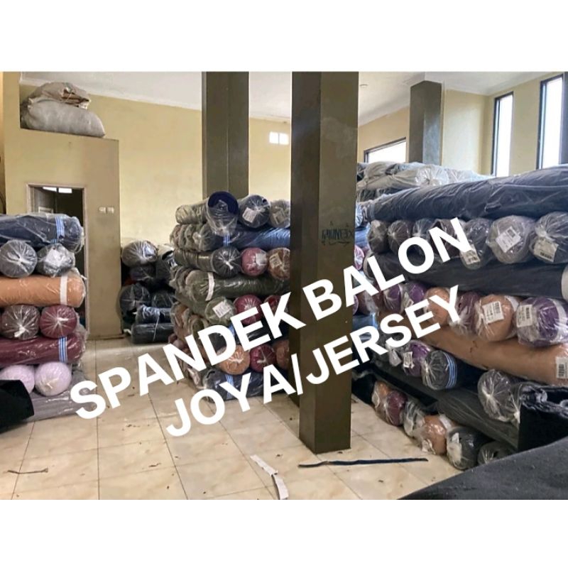 Bahan/Kain Spandek Balon JOYA/JERSEYI KILOAN Buat Gamis Kerudung Manset DLL