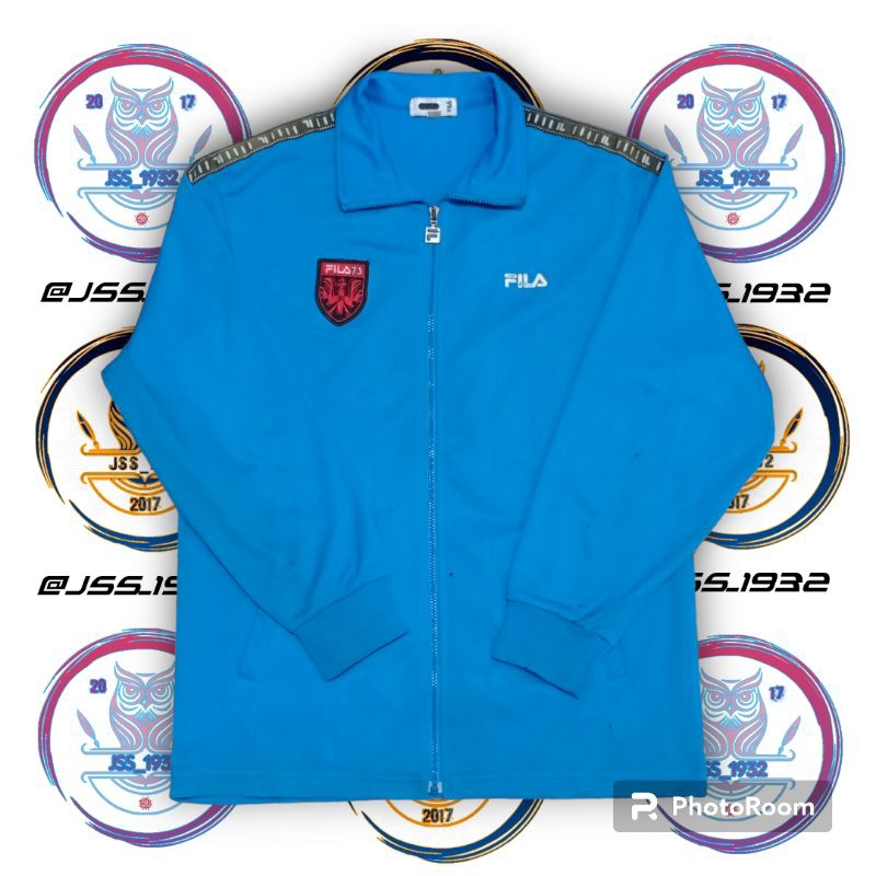 Jaket / Tracktop FILA 73 BLUE TAPPED ORIGINAL Murah Retro Vintage Rare Blokecore Olahraga Sepakbola 
