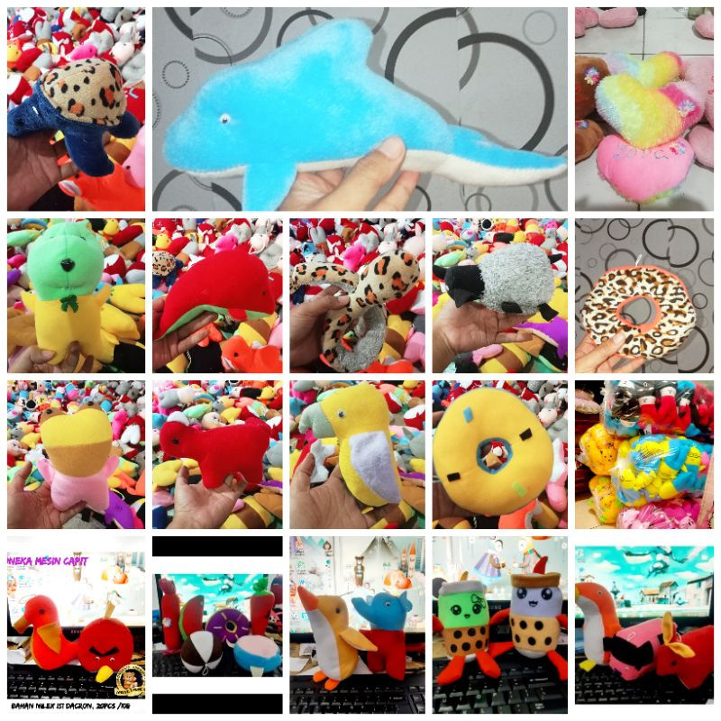 Boneka Capit Boneka Boba Mesin Capit Pelboi Pelboy Boneka Mini Minion Mainan