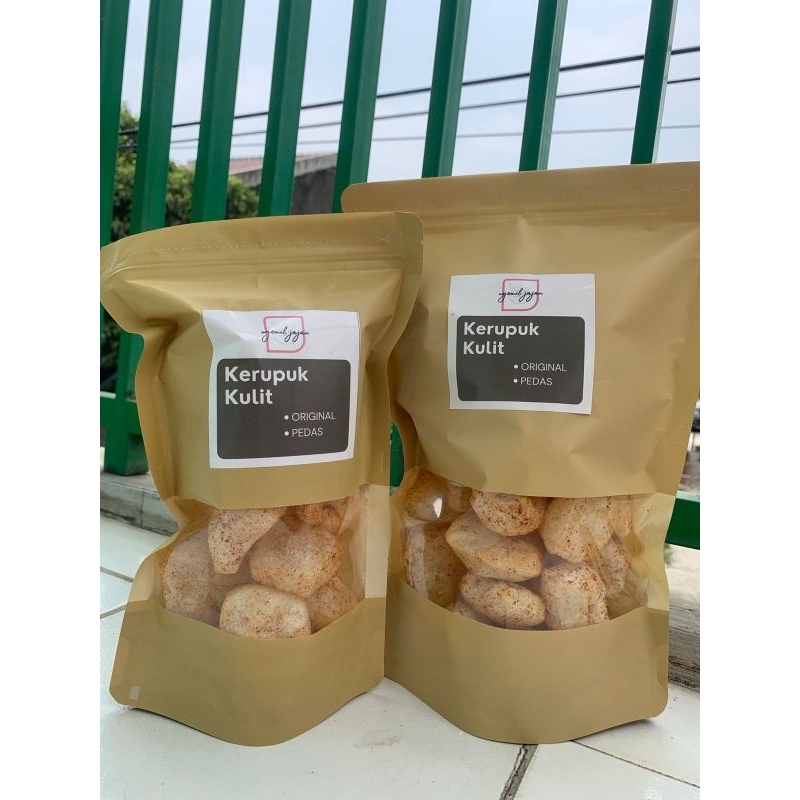 

Krupuk kulit Sapi Aneka Rasa Kemasan Medium