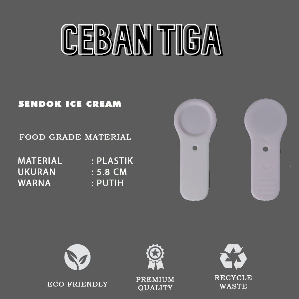 Sendok Ice Cream / Sendok Plastik Ice Cream