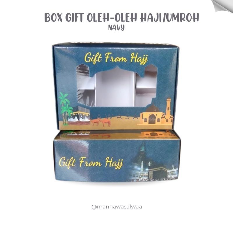 

box dus oleh oleh haji umroh grosir desain simple
