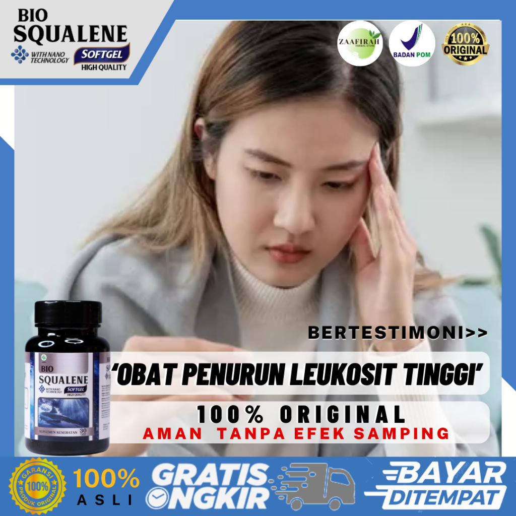 Bio Squalene Softgel Leukosit Tinggi - Penurun Leukosit Tinggi - Kelebihan Sel Darah Putih - Gejala 