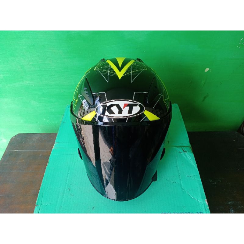 KYT GALAXY FLAT R MOTIF #6 YELLOW FLUO