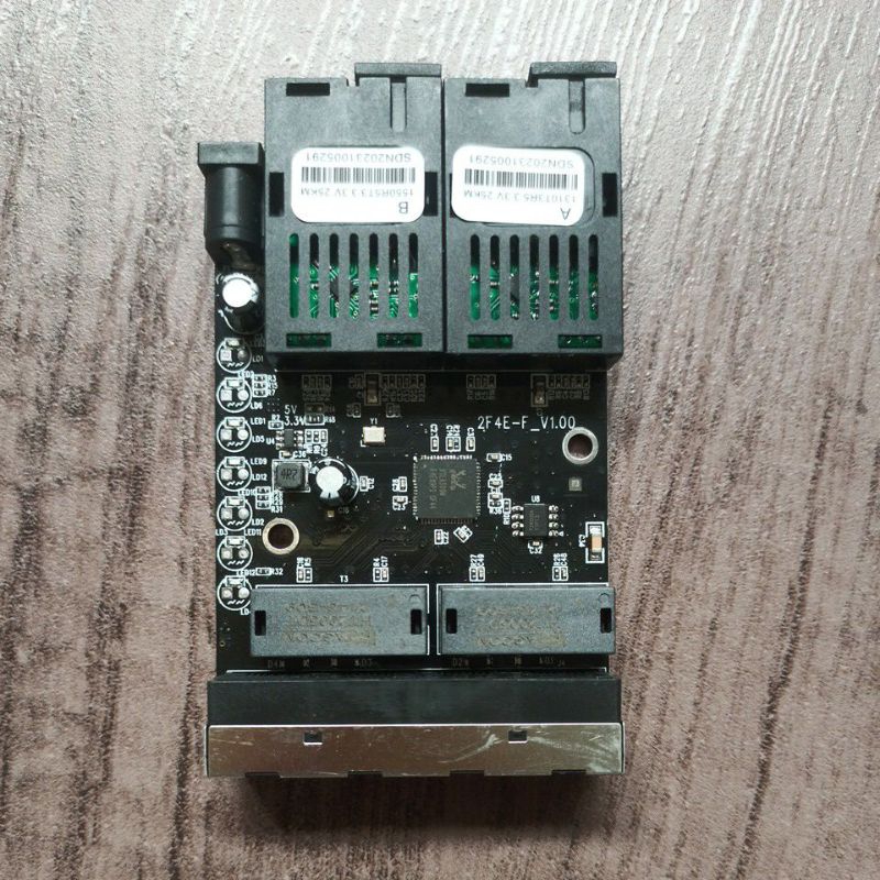 htb 2 fo 4 lan 2port fo 2sc poe PCB Saja Tanpa Adaptor new board