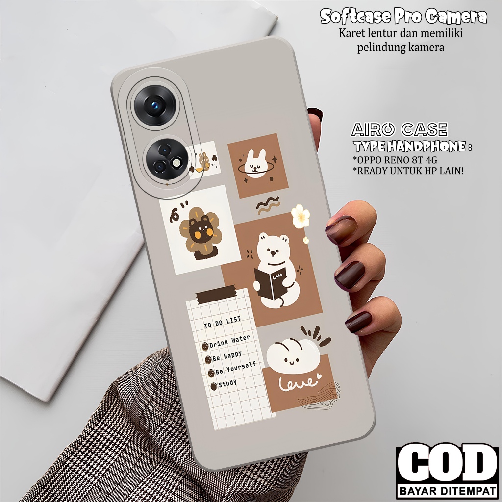 Softcase OPPO RENO 8T 4G Terbaru Case OPPO RENO 8T 4G Terbaru Fashion Case Kartun Casing OPPO RENO 8