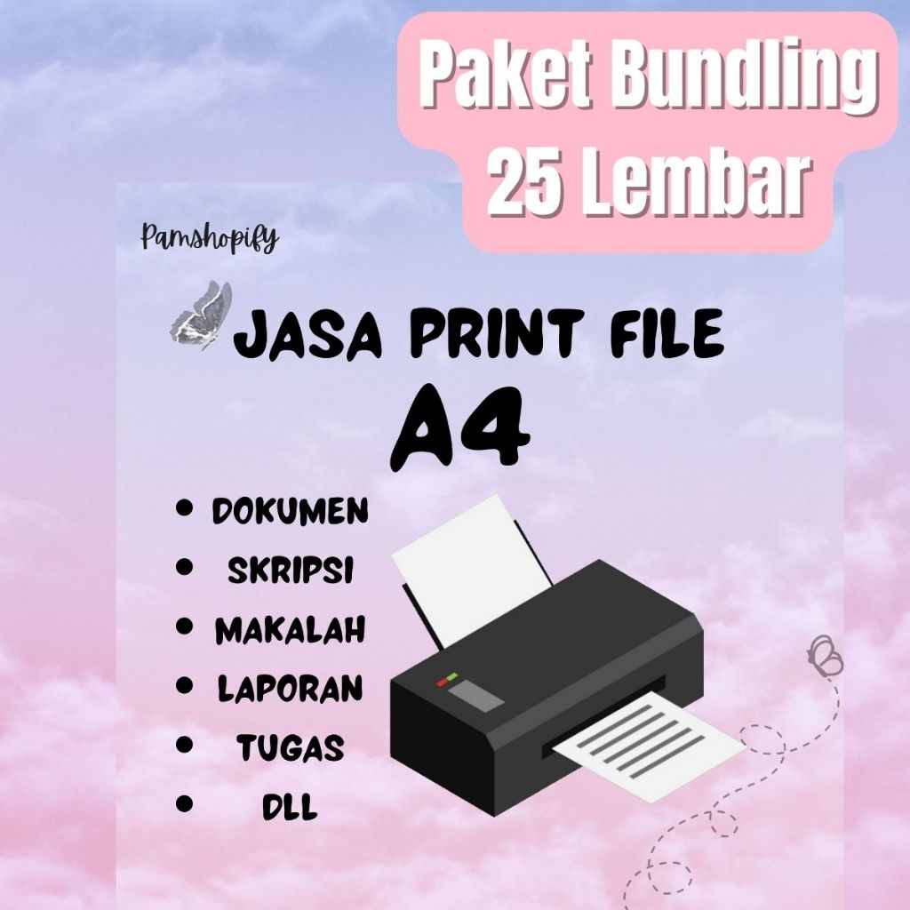 

Paket Bundling Cetak Print Termurah 25 lembar