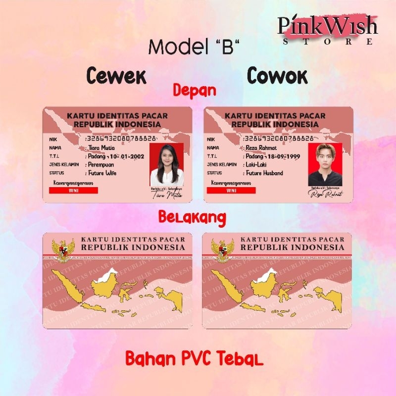 

ID Card PACARAN 2SISI Banyak VARIAN DESAIN