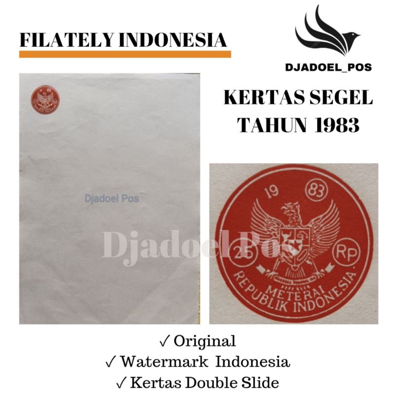 

KERTAS SEGEL TAHUN 1983 (Buy 4 Get 1 Free) Double Asli