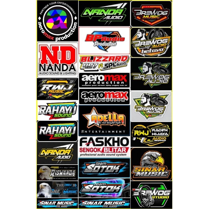 

Stiker Sound Brewog Bahan Cromo(mudah sobek)ukuran 20x30cm