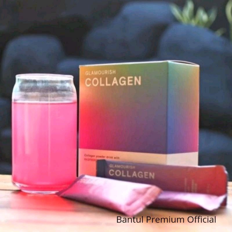 Glamourish Collagen Drink Ekstra Saffron Premium 1 Box | Legalitas BPOM RI dan MUI