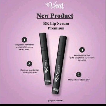 Rk lip serum premium original rk glow kosmetik viral Dwiaffor||agen resmi affor neo jaya Aman, bpom