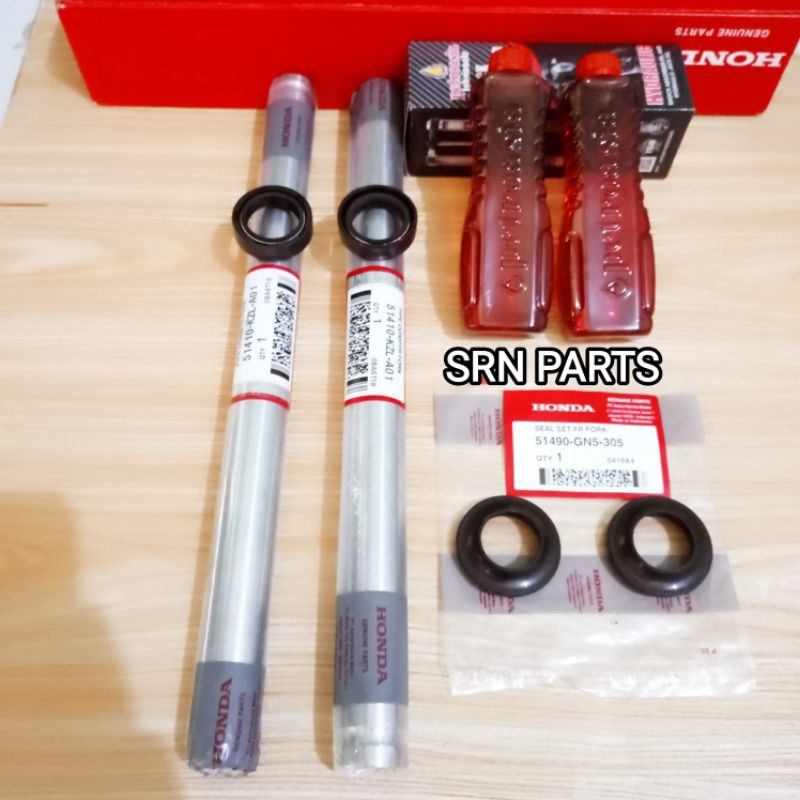 Paket As Shock Depan KZL + Sil Shock + Sil Abu +Oil Shock Honda Beat  fi/Beat Pop
