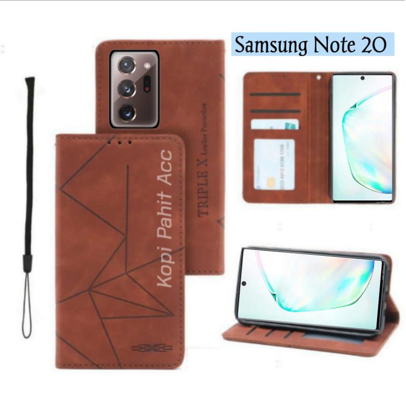 Casing Samsung Galaxy Note 20 Note 20 Ultra Flip Cover Wallet Sarung Hp Case Dompet Sarung Kulit