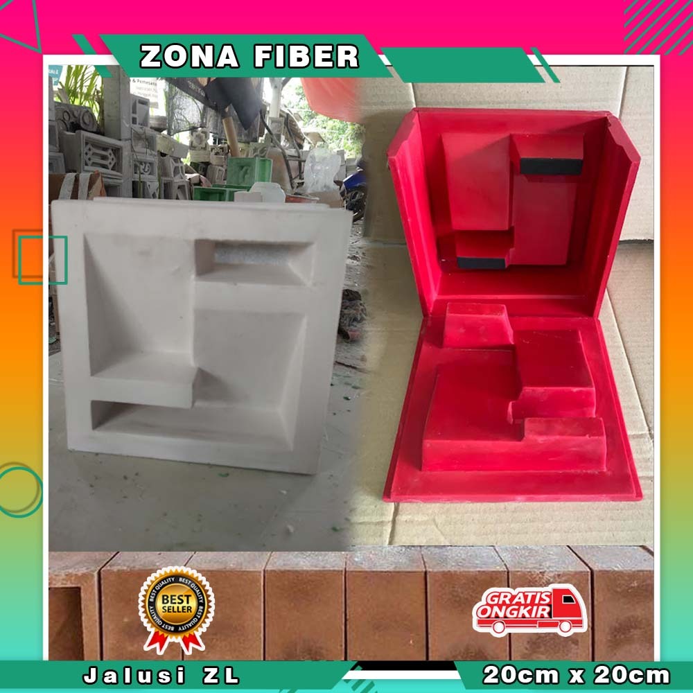 cetakan loster fiberglass cetakan loster fiber 2 muka, loster dinding,cetakan roster fiber BERGARANS