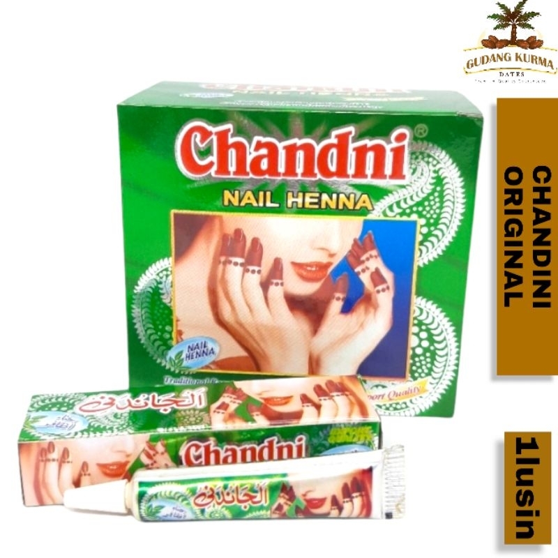 chandini/henna arab/kutek halal/henna halal/pacar kuku[1lusin 12pcs]