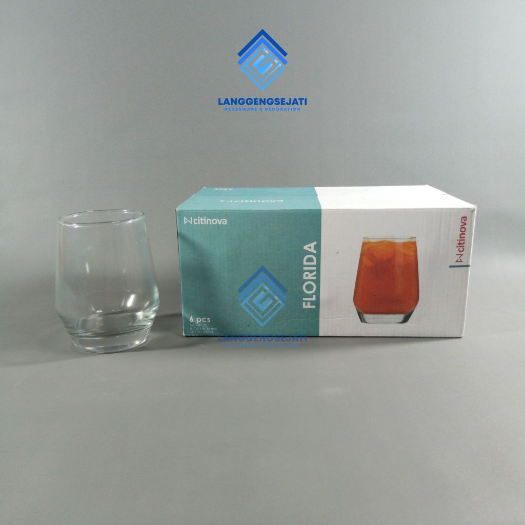 [ 6 PCS ] GELAS CITINOVA FLORIDA / GELAS KACA / GELAS CAFE