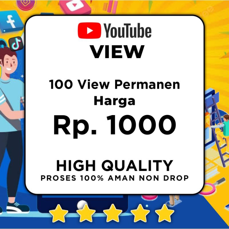 TERMURAH  VIEW YOUTUBE MONETISASI BERGARANSI - VIEWERS YOUTUBE PERMANEN NON DROP