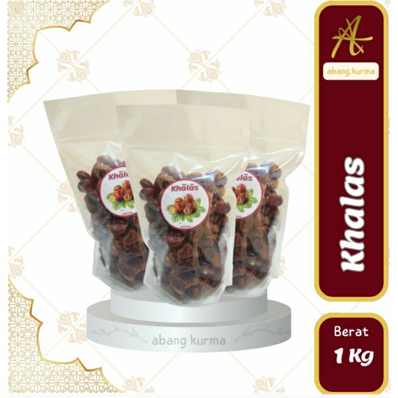 

Kurma Khalas Murah Date Crown Barari Saad 1kg