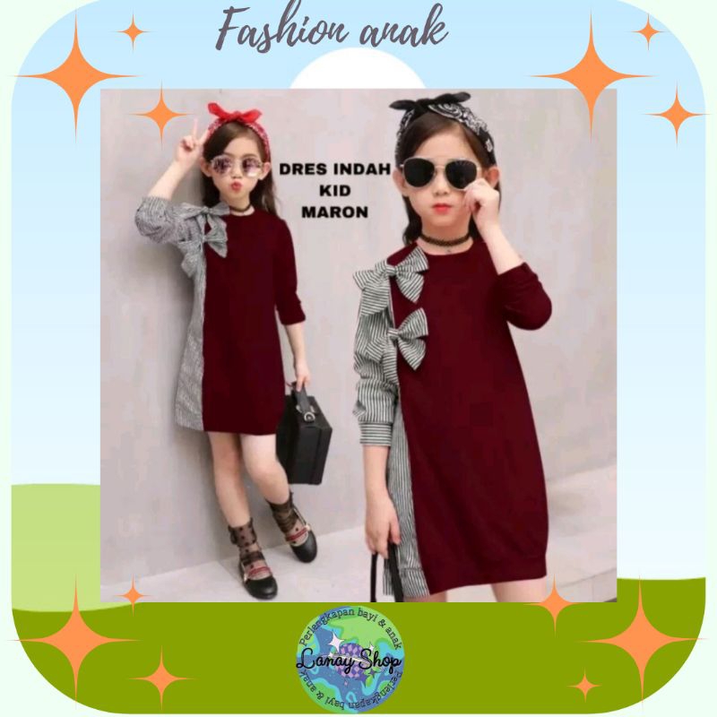 kode(B)baju anak perempuan elegan,premium baju anak lucu baju gaun anak perempuan untuk umur 4-9,tah