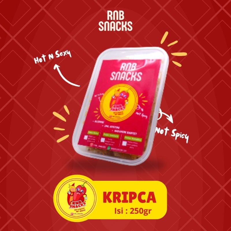 

Kripca 250gr Rasa Pedas jeruk